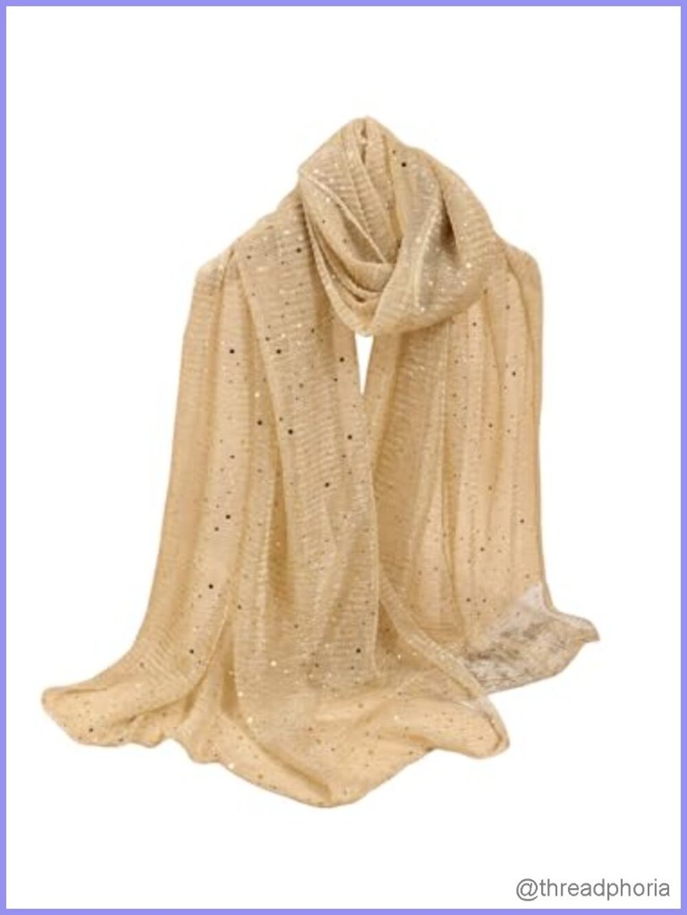 Floerns Sequin Bandana Square Scarf Silk Mesh Shawl Wrap